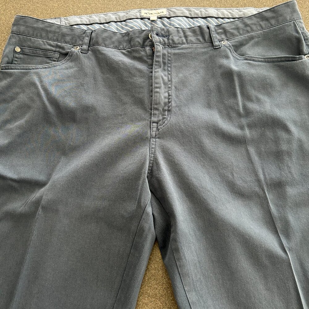 Peter Millar Men's Casual Pants - Blue Gray - Size 42